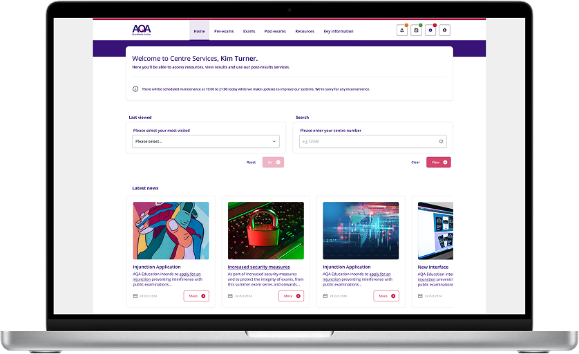 AQA — EdTech assessment platform vision and design system