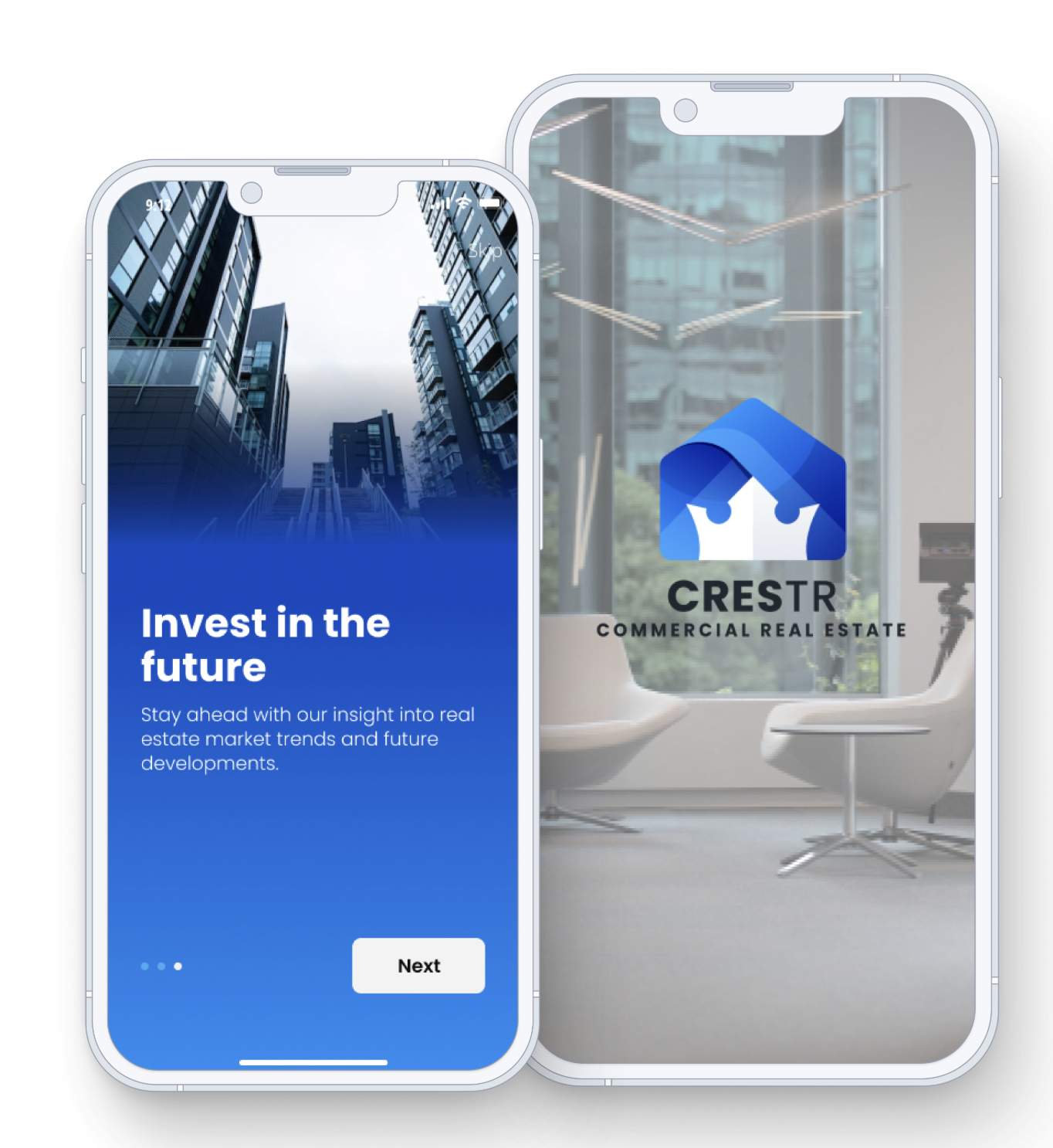 Crestr — commercial fractional investment app and branding